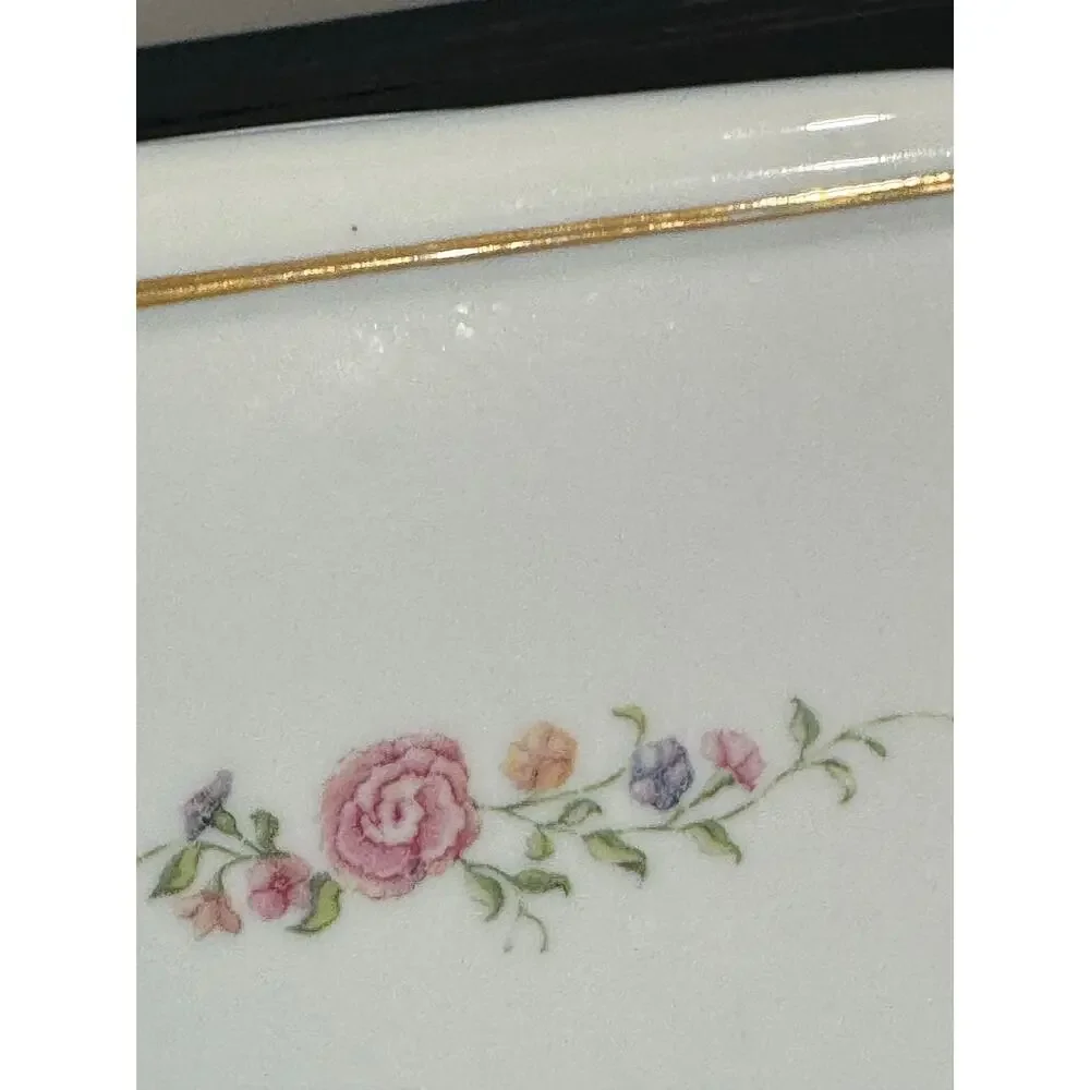 Vintage Floral Tissue Box Cover Cottage Core Bathroom Decor - Picture 8 of 10